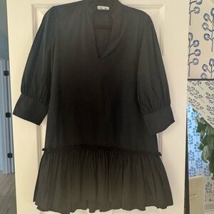 OLIVIA JAMES  -Chic Black Women's mini dress